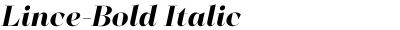 Lince-Bold Italic